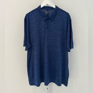 OLD NAVY ACTIVE GO DRY BLUE BLACK PERFORMANCE POLO SHIRT SIZE XXL